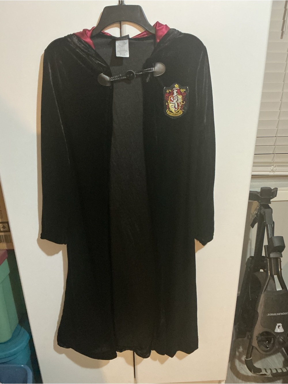 Woman’s Black and Red Magical Robe Costume